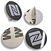 10 X NFC Tags | NXP Chip NTAG213 | 144 Bytes Memory | Hard PVC Sticker | Black Round Tags | High Scan Strength | Strong 3M Glue