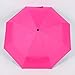 Aguder Windproof Travel Umbrella Golf Umbrellas, Unbreakable Lightweight 8 Ribs Automatic Windproof Canopy Compact Auto Open Close, Rose Red