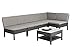 Baner Garden (K55) 6 Pieces Outdoor Furniture Complete Patio Wicker Rattan Garden Corner Sofa Couch Set, Full, Black