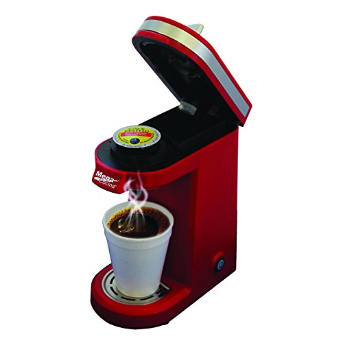 Mega Cocina Single Serve Compact KCup Brewer, Red Pricepulse