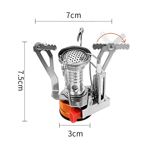 Lion Camping Cookware Mess Kit，Lightweight Pot Stove Tank Bracket Knife Fork Spoon and Cup for Outdoor Camping Backpacking Hiking and Picnic - Thumbnail 3