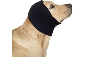 COMFPET Ear Wraps for Dogs Cats, Dog Snood for Ear Hematoma, Pet Ear Muffs for Anxiety Relief Noise Canceling, Ear Cover The Grooming & Force Drying, Calming Dog Neck and Ear Warmer, Ear Care