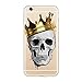 iPhone 8 Plus/iPhone 7 Plus Case(5.5inch),Blingy's New Custom Design Soft Rubber Case for iPhone 8 Plus/iPhone 7 Plus (Skull with Crown)