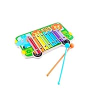 KangRuiZhe Wooden Xylophone for Kids: Set of Perfectly Sized Glockenspiel Musical Toy for Kids - with Clear Sounding Metal Keys, Two Child-Safe Wood Mallets Sticks