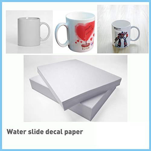 Kodiak Supplies A4 Waterslide Decal Paper INKJET Clear - 30 Sheets - DIY A4 water slide Transfer CLEAR Printable Water Slide Decals A4 30 Sheets