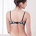 Shitagi New Underwear Women Fshion Black Printing Flower Bra (34B)