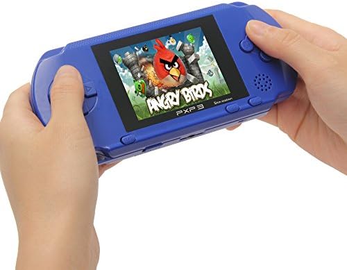Wedoit 2.7inch LCD Rechargeable Game Console Retro Megadrive 16 Bit 150+ Games(Blue)
