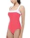 Vintage One Piece Bathing Suits Swimsuit Push Up Swimwear for Women Cute Pink M