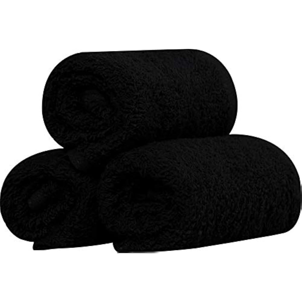 Cotton Washcloths, 24 Pack, Black Home & Kitchen eBay