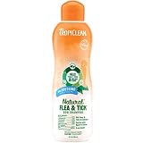 TropiClean Natural Flea and Tick Shampoo For Dogs and Puppies, Plus Soothing Cocoa Butter For Dry Irritated Skin, Effectively Repels Fleas and Ticks, Safe to Use On Dogs 12 Weeks and Older, 20 oz.