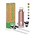 Rehydrated Pro 17oz Insulated Water Bottle with Straw, Bonus Lids and Leak Proof Flask to Keep Liquids Hot or Cold- Triple Wall Vacuum Water Bottle Insulated, Perfect for Gifts