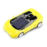 Qinmay Mini Plastic Solar Power Toy Car Kids Children Educational Gadget Trick Novelty Random Color 1 Pcs