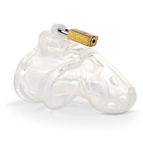 The Bondage Locker Male Chastity Belt Silicone Device, White