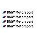 S-WEKA Car Door Sticker Decal for BMW 4Pack (Black)