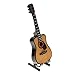MonkeyJack 1/6 Action Figures 12inch Dolls Musical Accessory Wood Guitar Model with Stand & PU Box Home Office Decor