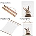 Ywlake Magnetic Poster Hanger, 20x28 20 x 30 20x24 Poster Frame Wood Wooden Magnet Print Posters Dowel Scroll Hanger Hangers Hanging Kit for Walls Map Canvas Artwork (Teak Wood,20