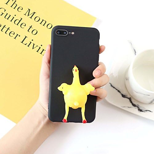 Weclub Squishy iPhone 7 Plus Case, Squeeze Chicken Lay Egg Squishy Phone Case Stress Relieve TPU Cover for iPhone 7 Plus 5.5 inch
