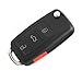 4 Buttons Remote Flip Key Shell For VW Passat Jetta GOLF No Chips Inside