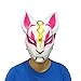Fortnite Costume Latex Mask Fox Drift Mask (A)