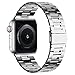 iiteeology Compatible with Apple Watch Band 46mm 45mm 44mm Series 11-1, 49mm Ultra 3/Ultra 2, Light Breathable Stainless Steel Band for iWatch Men Women - Silver