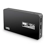 UNU Ultrapak Tour 10000mAH Portable Charger (Black) - 2 USB Port External Battery Pack 8X Fast Charging Power Bank for iPhone 6, iPhone 6 Plus, 5S 4S, Samsung Galaxy S6, S5 and other Android Phone