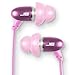 JLab J6M High Fidelity Metal Ergonomic Earbuds Style Headphones w/Mic, Guaranteed for Life - Honeysuckle Pink