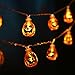 Joomer Decorations 20 LED 3D Pumpkin Halloween Lights, Warm White