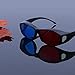 Universal Type 3D Glasses TV Movie Dimensional Anaglyph Video Frame 3D Vision Glasses DVD Game Glass Red and Blue Colorthumb 1