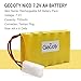 Gecoty Ni-cd Battery Pack,7.2V 700mAh Recharge AA Battery Pack with Charge Cable,Tamiya Connector for RC Boat, RC Tank and Other Similar Remote Control Toys