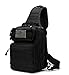 Neasyth Tactical Sling Bag Backpack Shoulder Chest Crossbody Bag Casual Outdoor Sport Travel Hiking Multipurpose Anti Theft Cross Body Bags Daypacks for Men (Black)