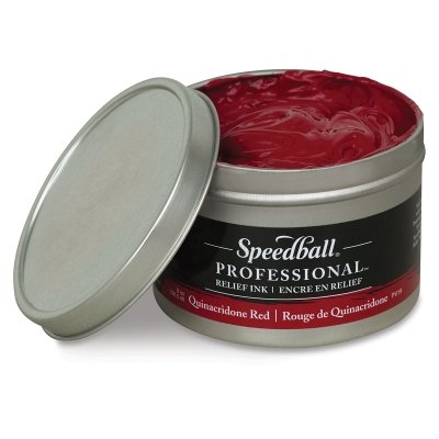 Speedball Professional Relief Inks - Quinacridone Red - 8oz