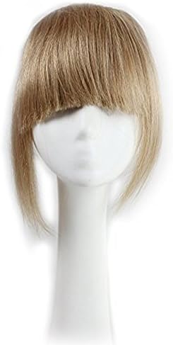 Luxwig Brazilian Human Hair Clip-in Hair Bang Fringe Short Straight Hair Extension for Black Women 6-8inch