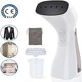 SUPALAK Handheld Steamer for Clothes, Travel Garment Steamer for Clothing Dry & Steam Iron 360°Anti-Drip Powerful 2 Steaming Modes Portable Mini Small Steamer Fabric Wrinkle Remover for Home Travel