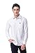 Pau1Hami1ton P-09 Men's Slim Fit Casual Cotton Button-down Long Sleeve Solid Oxford Dress Shirts