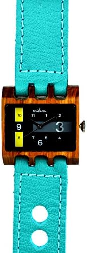 Mistura Lenzo Watch Turquoise Strap Pui Wood Black Dial