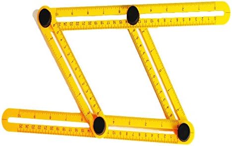 Multi Angle Measuring Rulers Four Folding Ruler Angle Measurement Template General Angleizer Ruler for Handymen Builders Craftsmen
