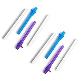 Munchkin Click Lock Replacement Straws, Blue/Purple, 4-Count