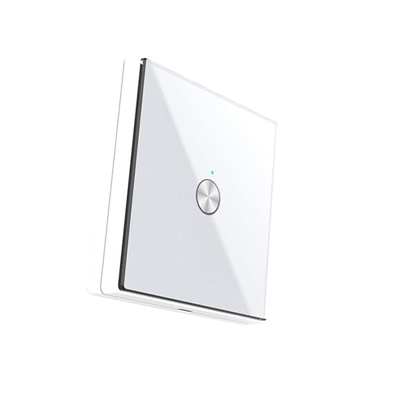 D DOLITY Wandschalter Akustikschalter 1CH Lichtschalter Sound Sensor Licht (Farben auswählen) - Weiß