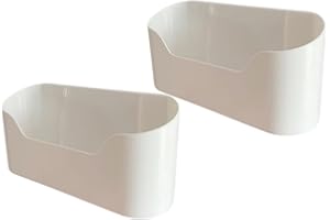 2 Pcs Adhesive Cabinet Door Organizer,Versatile Cabinet Door Organizer with Adhesive Stickers Spacious Storage Organizer Bins