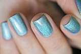 ILNP Aria - Sky Blue Ultra Holographic Nail Polish, Chip Resistant Manicure, Non-Toxic Nail Lacquer, Vegan, Cruelty Free, 12ml