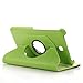 AiSMei Tab 4 8.0 Case, Rotating Stand Case For Samsung Galaxy Tab 4 8.0 SM-T330NU SM-T331, SM-T337 8-Inch Tablet PC, 8inch PU Leather Case + Bonus Stylus + Screen Protector - Green