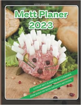 Mett Planer 2023: Lustiger Mett Planer für Mettliebhaber. Jeder Monat