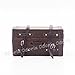 Odoria 1:12 Miniature Vintage Suitcase Chest with Leather Belt Dollhouse Accessories