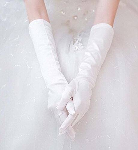 Bride Gloves/Lovely Wedding Gloves/Longe Formal Gloves, White