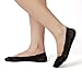 Jarseen 4 Pairs No Show Lace Cotton Liner Hidden Non-Skid Boat Socks Women (2Black+2Nude, Shoe-Size 9-12)