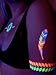 UV Tattoos: Daytime and Blacklight Colored Tattoos | (Pattern Design 2) | Rave, Neon, Festival, Party, Club, Henna, Yoga, Glow In The Dark Tattoos by Festival World