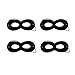LOVINSHOW 2pcs Black Superhero Felt Eye Masks Halloween Dress Up Masks Cosplay Half Masks with Elastic Rope (4)