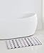 Corso Chevron Zig Zag Bath Rug Mat (Purple Gray White large 20 x 32"