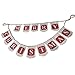 Merry Christmas Banner Burlap Garlands for Fireplace Rustic Christmas Tree for Xmas Decoration Party Family Photo Props (Merry Christmas)