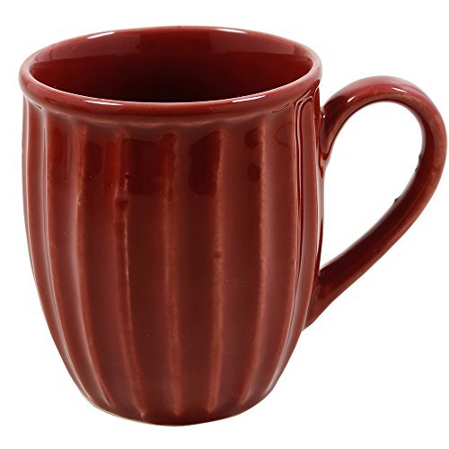storeindya Handcrafted Ceramic Tea Coffee Mug Studio Pottery Cup Kitchen Serveware Accessories (Maroon) - Thumbnail 2